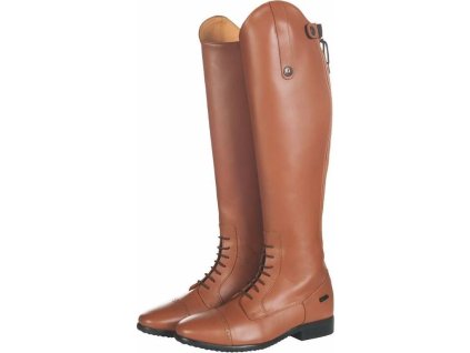 Oficerki Valencia HKM, standardowa łydka/krótkie, dorośli, brandy