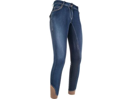 Bryczesy Pasadena Summer Denim HKM, z lejem, jeans blue