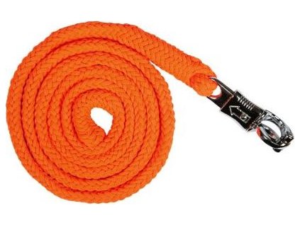 Uwiąz z karabińczykiem bezpiecznym Stars Softice HKM, 1.8 m, neon orange