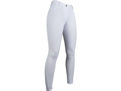 Bryczesy Sunshine Competition HKM, z pełnym lejem, białe