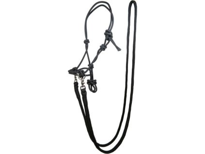 Kantar sznurkowy z wodzami HKM, czarny