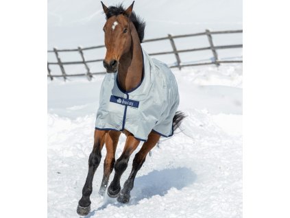 Derka padokowa Power Extra Bucas, z wysoką szyją, 300 g, srebrna