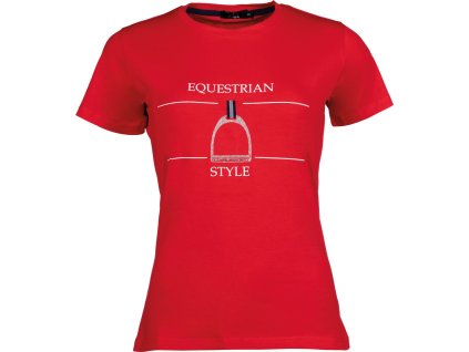 Koszulka Equine Sports HKM, damska, red