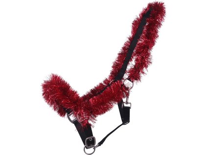 Kantar świąteczny z girlandą QHP, czerwony