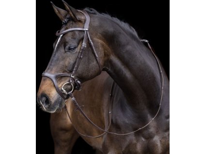 Ogłowie Anatomiczne Sports HKM, brązowe