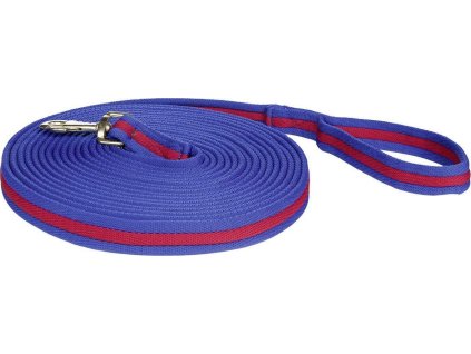 Lonża Soft HKM, 8 m, corn blue/red