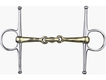 Wędzidło z wąsami, podwójnie łamane, argentan HKM, 16 mm