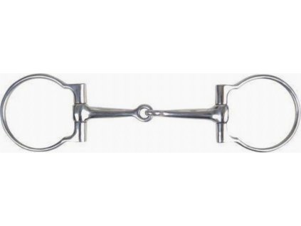 Wędzidło D-ring pojedynczo łamane HKM, 14 mm