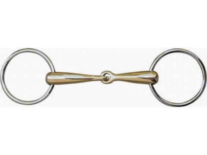 Wędzidło pojedynczo łamane Argentan HKM, 18 mm