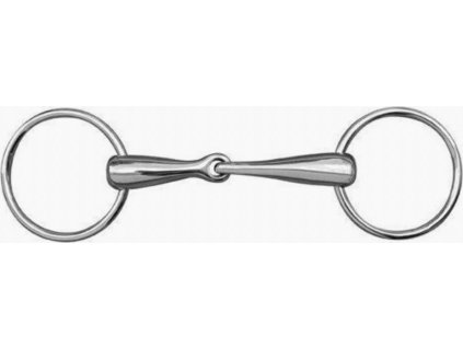 Wędzidło pojedynczo łamane HKM, 20 mm, Stal nierdzewna