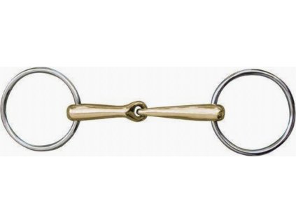 Wędzidło pojedynczo łamane Argentan HKM, 18 mm