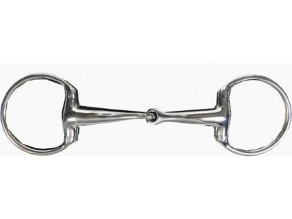 Wędzidło Eggbutt pojedynczo łamane HKM, 18 mm