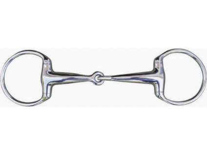 Wędzidło D-Ring pojedynczo Łamane HKM, 18 mm