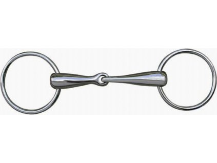 Wędzidło pojedynczo łamane HKM, 16 mm, tytanowe