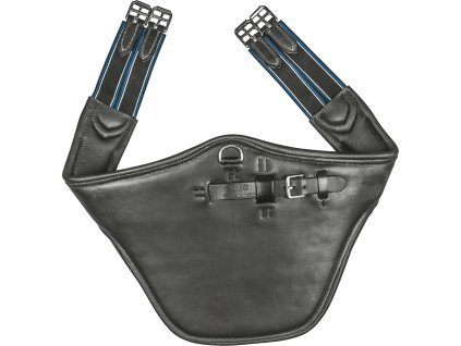 Popręg z ochroną brzucha Stübben, czarny