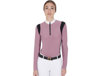 Koszulka konkursowa Jersey Equestro, damska, pink