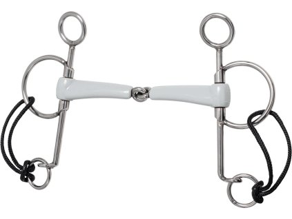 Wędzidło pojedynczo łamane Pelham Beris, długie, 18 mm