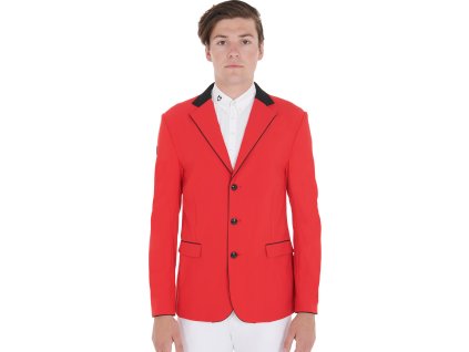 Żakiet Konkursowy Elegance Equestro, męski, red/black