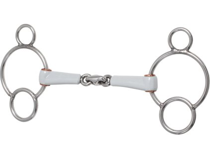 Wędzidło Pessoa, podwójnie łamane BERIS, 18 mm