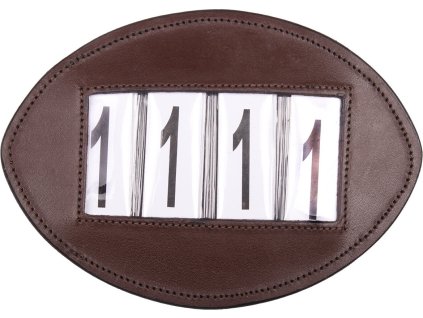 Numer startowy Basic QHP, 2 szt., czterocyfrowy, brązowy