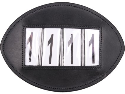 Numer startowy Basic QHP, 2 sztuki, czterocyfrowy, czarny