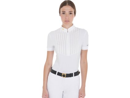 Koszulka konkursowa Equestro, damska, biała