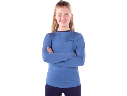 Koszulka Yazz QHP, dziecięca, smokey blue