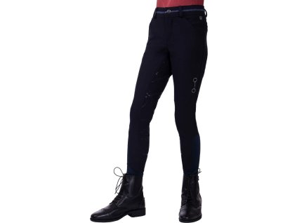 Bryczesy Carrie QHP, z pełnym lejem, ocieplane, dziecięce, navy