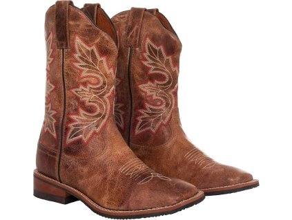 Kowbojki 712 Pool's, unisex, brązowe