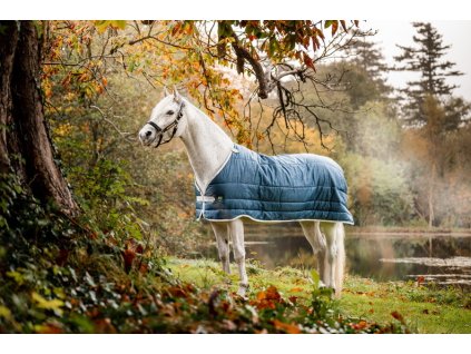 Podpinka Eco Horseware, 100 g, teal eco print/grey