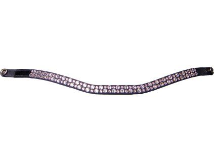 Naczółek StarGlow PresTeq, black/rose (Rozmiar PONY)