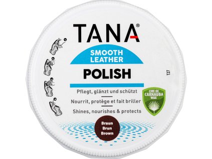 Wosk do skóry TANA, 50 ml, brązowy