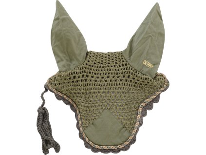 Nauszniki bawełniane Derby, khaki/multi/silver