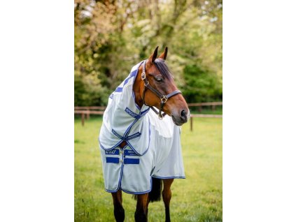 Derka przeciw owadom Amigo Airflow, z kapturem, navy check/altanic blue & ivor