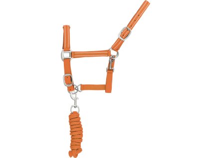 Kantar i uwiąz Supreme, zestaw, odblaskowe paski, orange