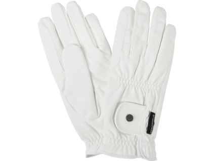 Rękawiczki jeździeckie Elite CATAGO, białe