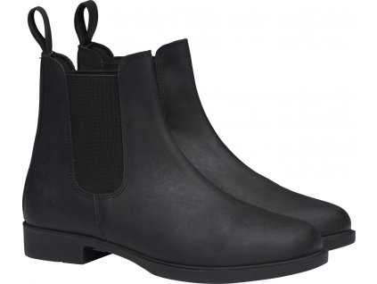 Skórzane sztyblety Freema Equipage, unisex, czarne