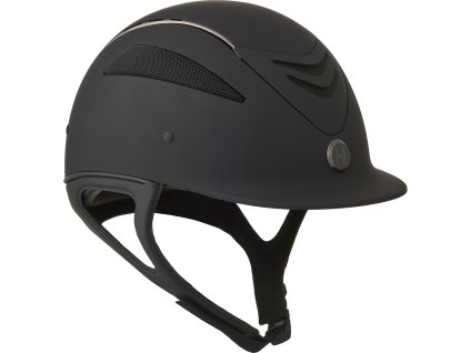 Kask jeździecki Defender Pro ONE･K, matt/chrome pipe/black
