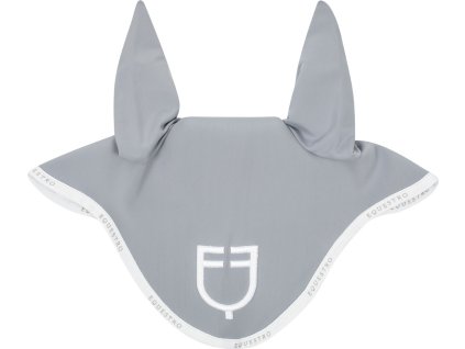 Nauszniki GP Logo Equestro, grey/white