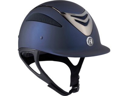 Kask jeździecki Defender Pro ONE･K, matt/chrome/navy