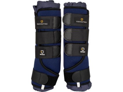 Ochraniacze stajenne Equestro, rozgrzewające, para, navy