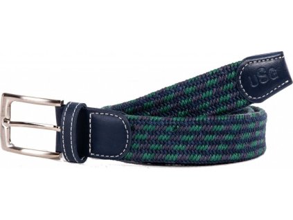 Pasek pleciony Every day USG, navy/green