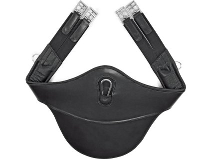 Popręg z fartuchem Supreme, czarny