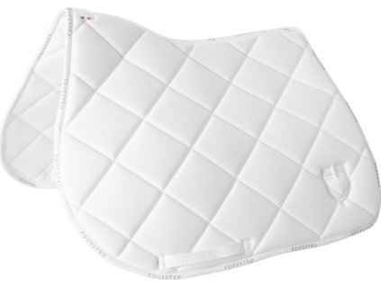 Czaprak GP Logo Equestro, wszechstronny, biały