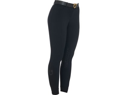Bryczesy Zenda Light Equestro, z lejem kolanowym, damskie, czarne