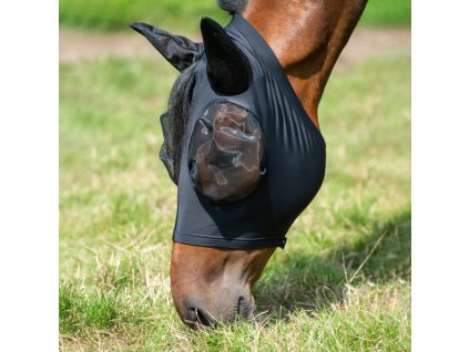 Maska przeciw owadom Twin Fit Flexi BUSSE, z ochroną uszu, czarna