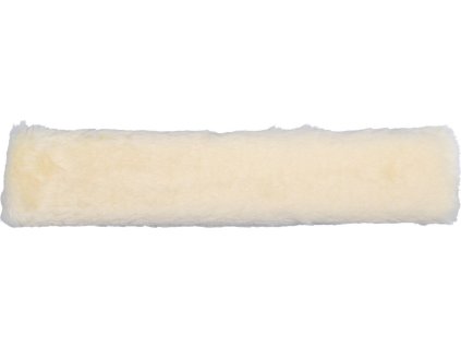Skóra jagnięca pod nachrapnik/pasek potyliczny QHP, 1 szt., cream