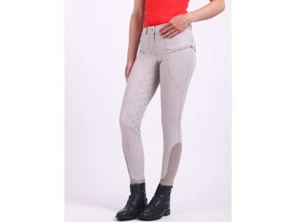 Bryczesy Eliza QHP, z pełnym lejem, damskie, beige