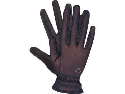 Rękawiczki jeździeckie Sunny ELT, damskie, czarne