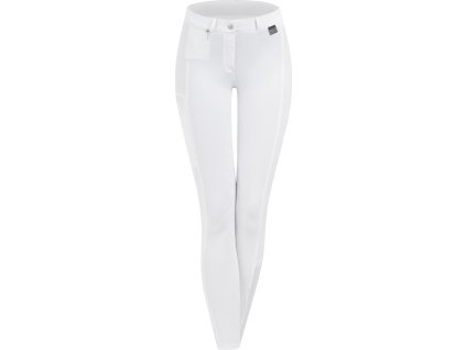 Bryczesy Micro ELT z lejem kolanowym, białe